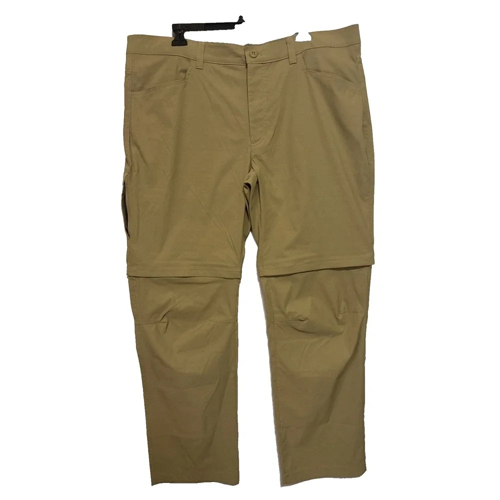 Eddie Bauer Mens‎ Tech Hiking Pants Size 40 x 32 Stretch Fishing Travel Khaki